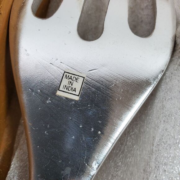 Vintage Fork Spoon Serving Set in Floral Box 9x5x2 Inch India - Picture 4 of 9